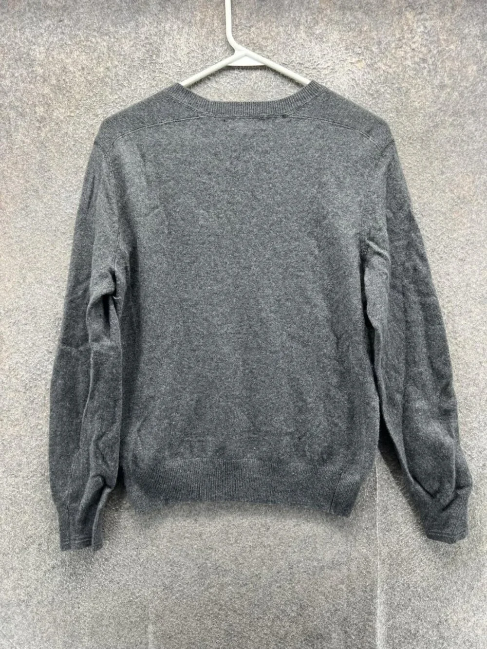 Banana Republic Sweater Men Small Gray Merino Wool Crewneck Knit Pullover Casual